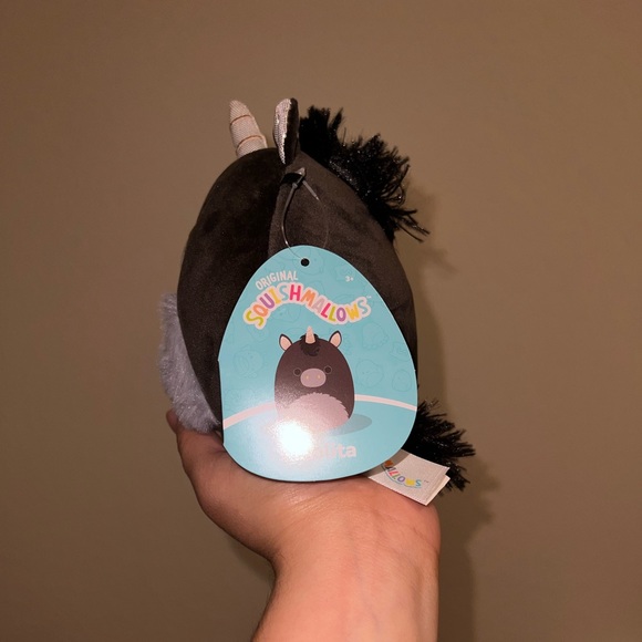 New 5” Nicolita Black And Gray Unicorn Squishmallows - Picture 3 of 10